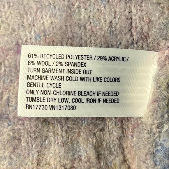 Wild Fable Women’s XS Purple Blue Striped Knit Sweater Polyester Wool Blend - Picture 4 of 5